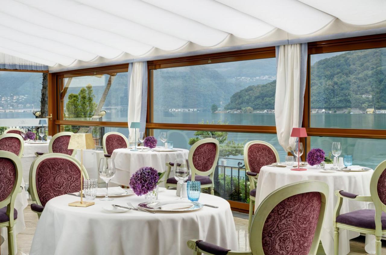 Swiss Diamond Hotel & Spa Morcote Esterno foto The restaurant